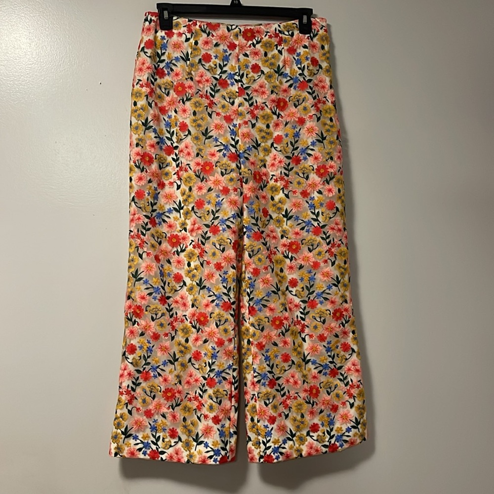 Antonio Melani PantsWide Leg Pants . Embroidered Floral Wide Leg - Picture 4 of 7